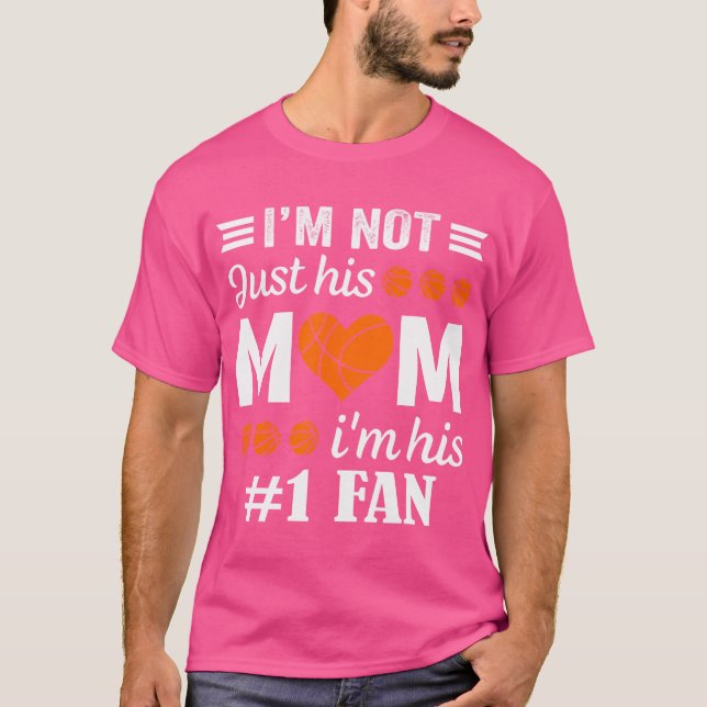 T-shirt Basketball Fan Mom Quote (Devant)