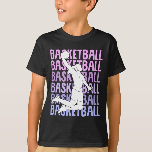 T-shirt Basketball Fille Enfants (Devant)