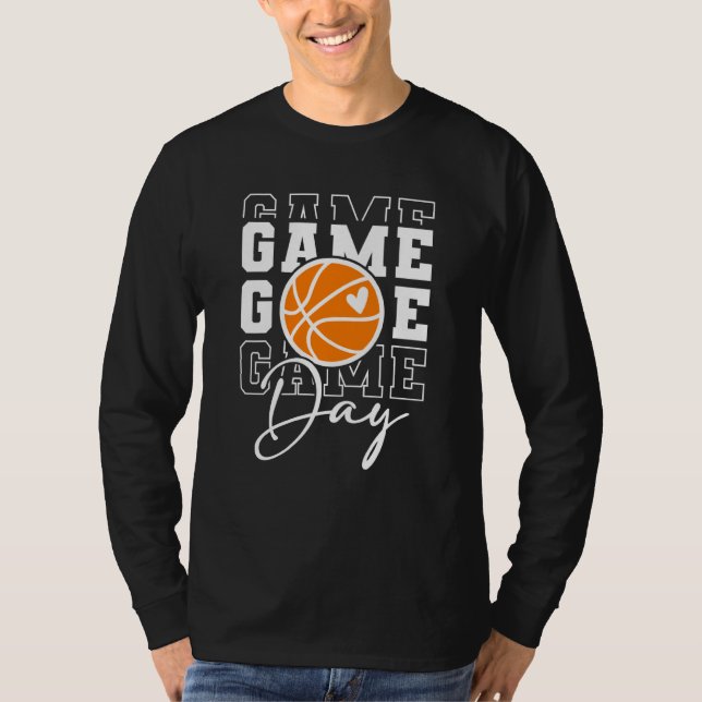 T-shirt Basketball Game Day Vibes Basketball Mom Mother's  (Devant)