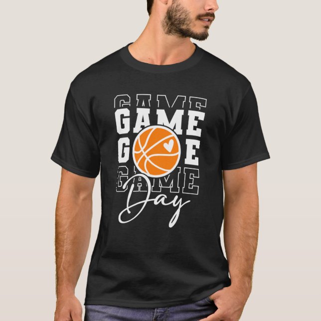T-shirt Basketball Game Day Vibes Basketball Mom Mother's  (Devant)