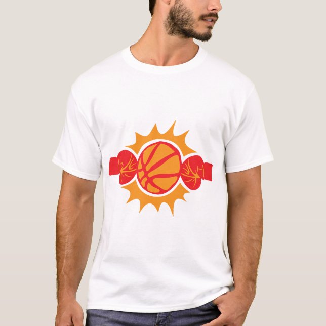 T-shirt basketball gant boxe eclater cogne  (Devant)