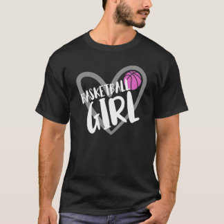 T-shirt Basketball Girl Heart