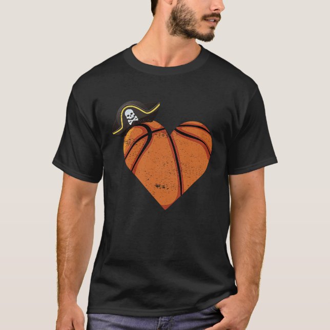 T-shirt Basketball Heart Pirate (Devant)