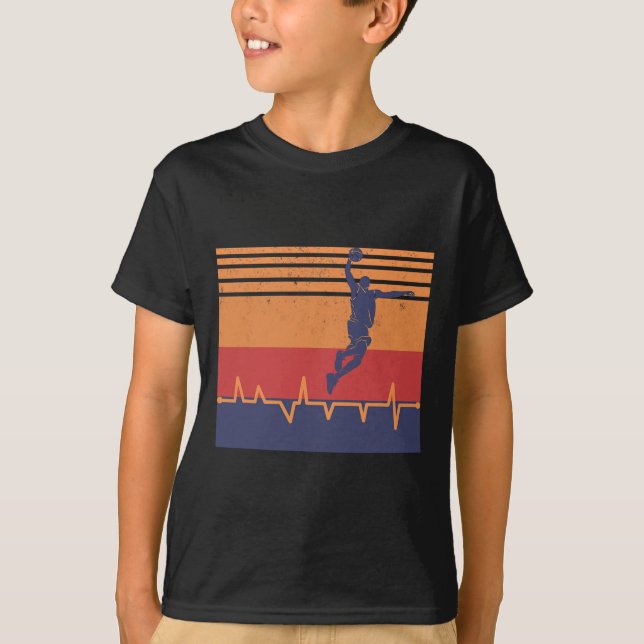T-shirt Basketball Heartbeat (Devant)