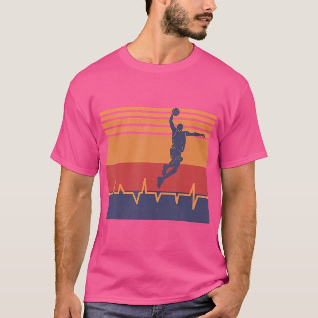 T-shirt Basketball Heartbeat (Devant)