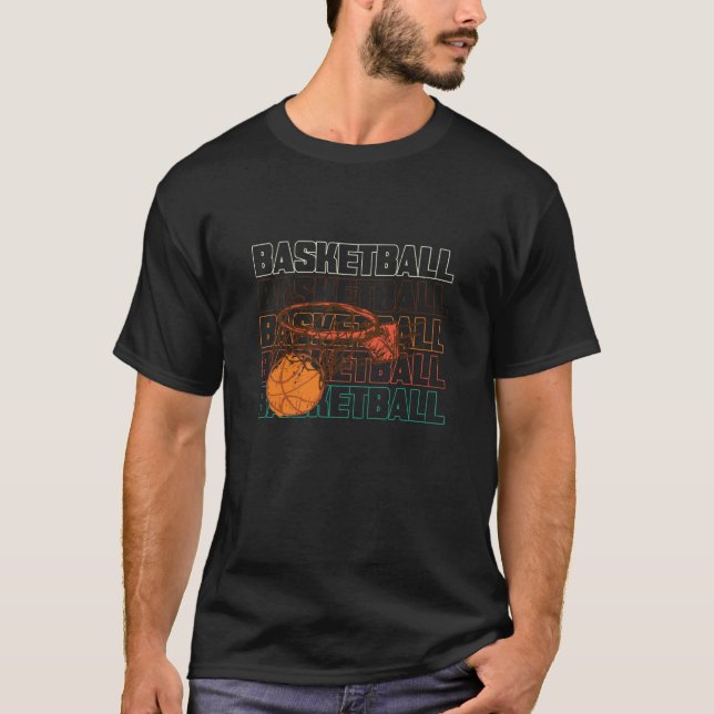 T-shirt Basketball Hoop Hoops Coach Team Basketball Player (Devant)