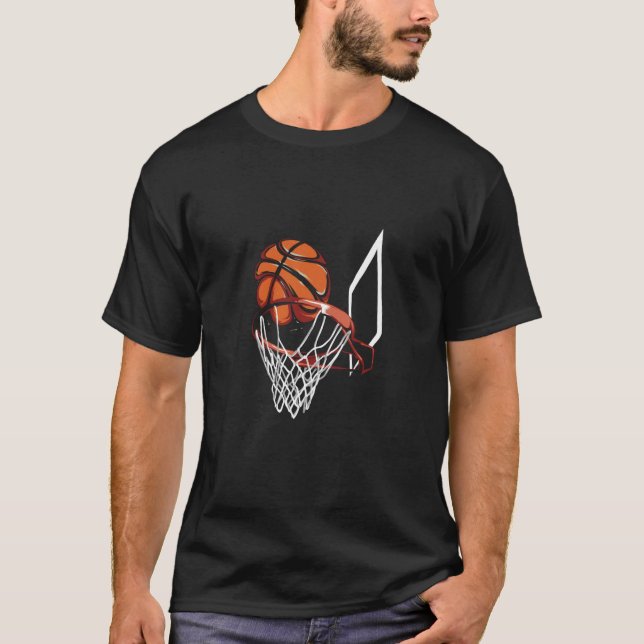 T-shirt Basketball Hoop Hoops Team Coach Basketball Player (Devant)
