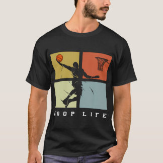 T-shirt Basketball Hoop Life Player Retro Cadeaux Hommes G