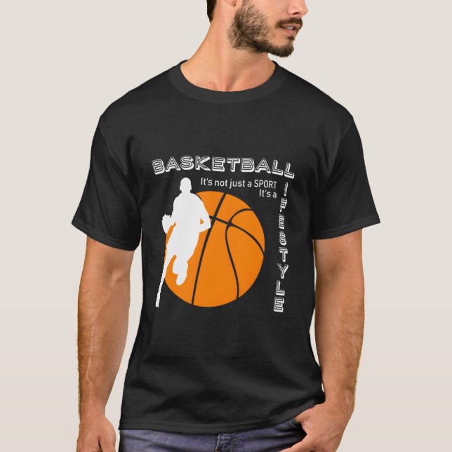 T-shirt Basketball It'S A Lifestyle Basketball (Devant)