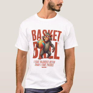 T-shirt Basketball : Je fais mieux de fausses blessures qu