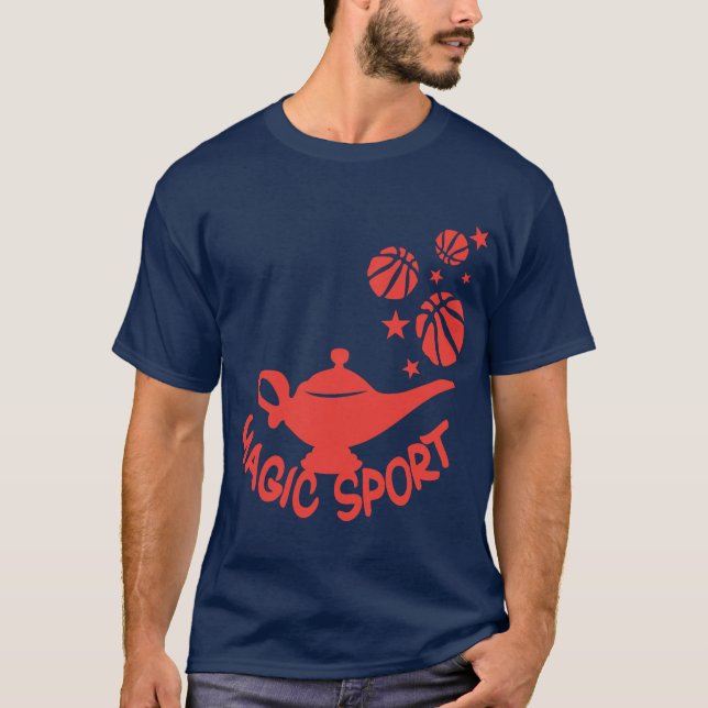 T-shirt basketball lampe magic sport magique citation (Devant)