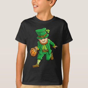 T-shirt Basketball Leprechaun Jour de la Saint Patrick Gar