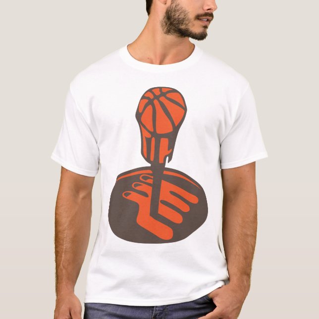 T-shirt basketball levier vitesse automatique pommeau ball (Devant)