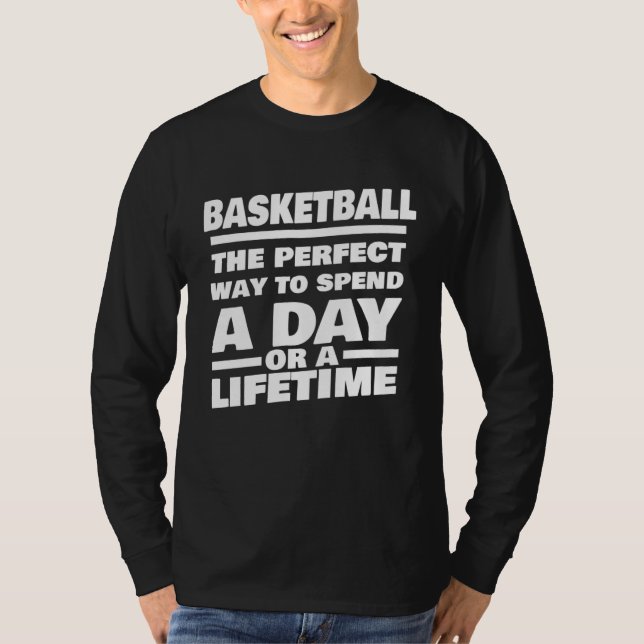 T-shirt Basketball Lifetime Saying  Basketball Player (Devant)
