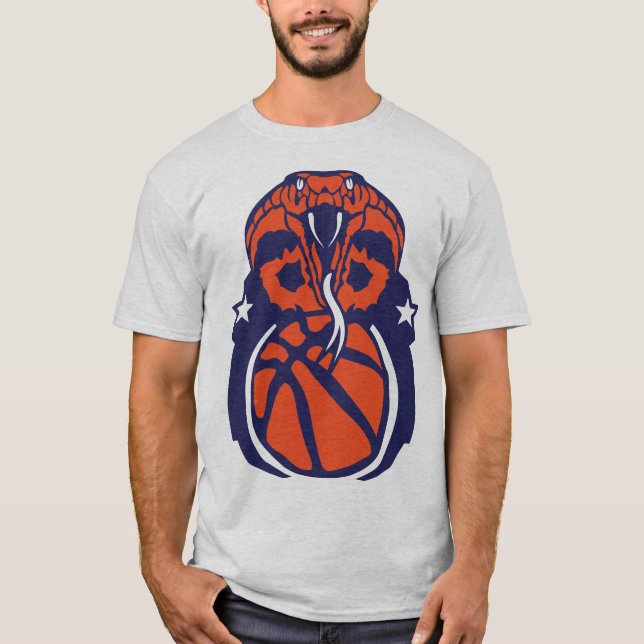 T-shirt basketball logo cobra club sport serpent snake (Devant)