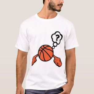 T-shirt basketball main doigt pointer reflection bulle