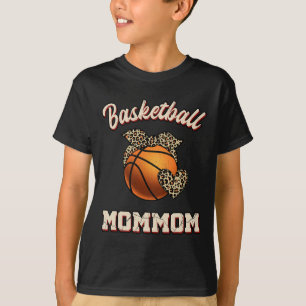 T-shirt Basketball maman Bandana Leopard Coeur fans Mothe