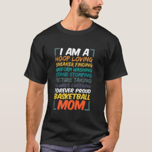 T-shirt Basketball Maman Entraîneur Femme Drôle Fier Joueu
