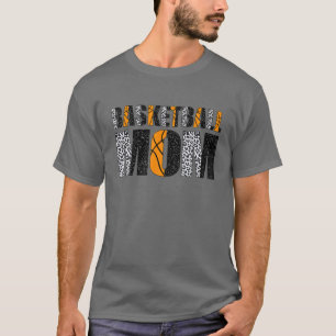 T-shirt Basketball Maman Leopard Tee Fête des Mères Ballma