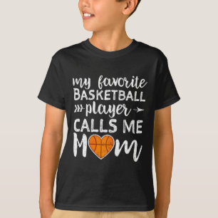 T-shirt Basketball Maman Mes appels favoris du joueur de b