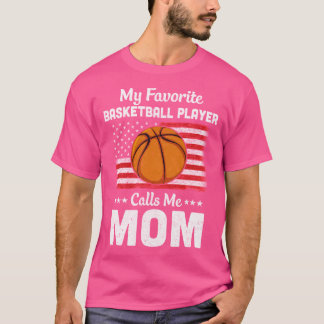 T-shirt Basketball Maman Mes appels favoris du joueur de b