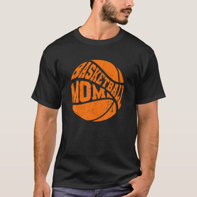 T-shirt Basketball Maman Sport Design Bonne Fête des mères (Devant)