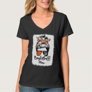 T-shirt Basketball Maw Vintage Léopard Chignon Dégage Déco