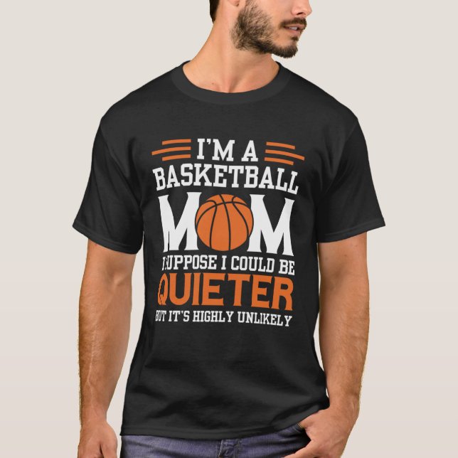 T-shirt Basketball Mom Mothers Day Motherhood Basketball   (Devant)