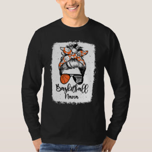 T-shirt Basketball Nana Vintage Léopard Chignon Ébouriffé 