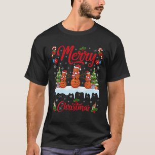 T-shirt Basketball Noël Cadeau Snowman Basketball Chris