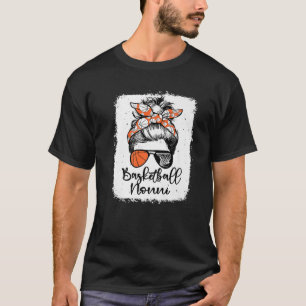 T-shirt Basketball Nonni Vintage Leopard Messy Bun Bleache