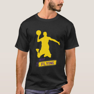 T-shirt Basketball Novelty Slam Dunk Jump Jump Joueur Keep