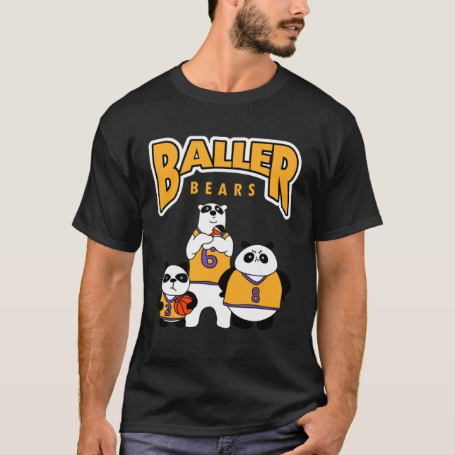 T-shirt Basketball Panda Bears with Undercover Polar Bear (Devant)