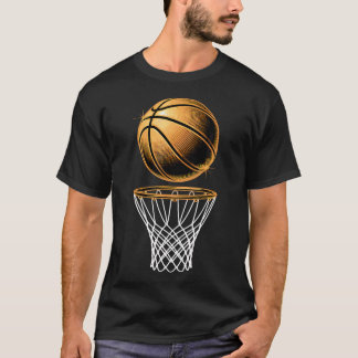 T-shirt Basketball Panier Ball Joueur de Basketball Fan P