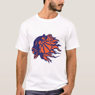T-shirt basketball panthere flamme logo feu animal 30