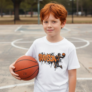 T-shirt Basketball Personnalisé Grayson Graffiti