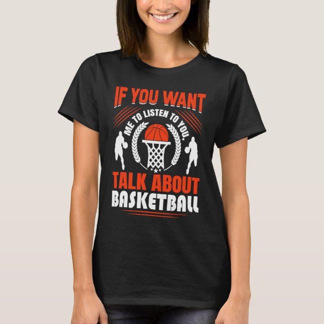 T-shirt Basketball Player Basketballer Sports funny quote (Devant)