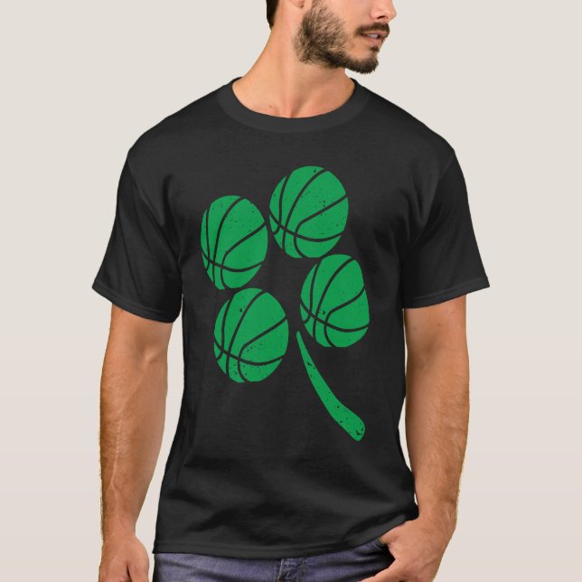 T-shirt Basketball Player Coach Shamrock St Patricks Day I (Devant)