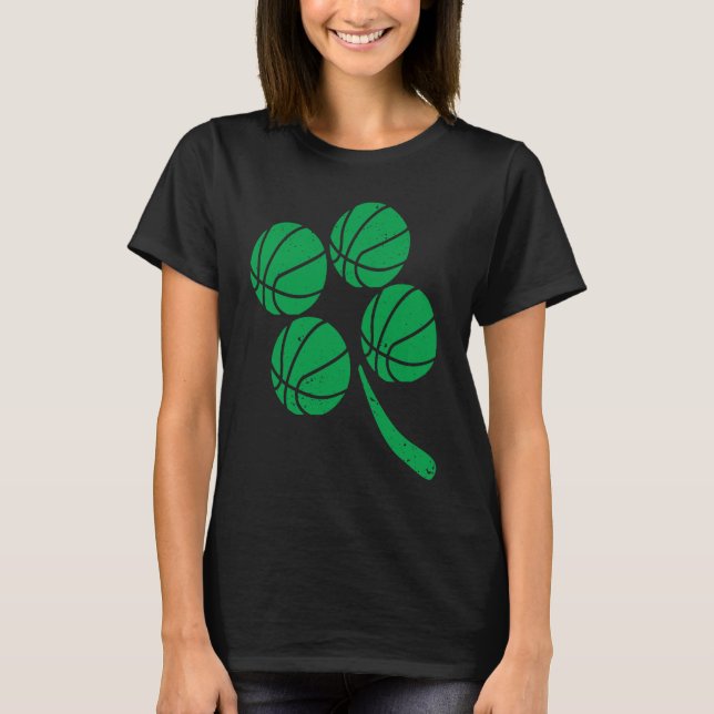 T-shirt Basketball Player Coach Shamrock St Patricks Day I (Devant)