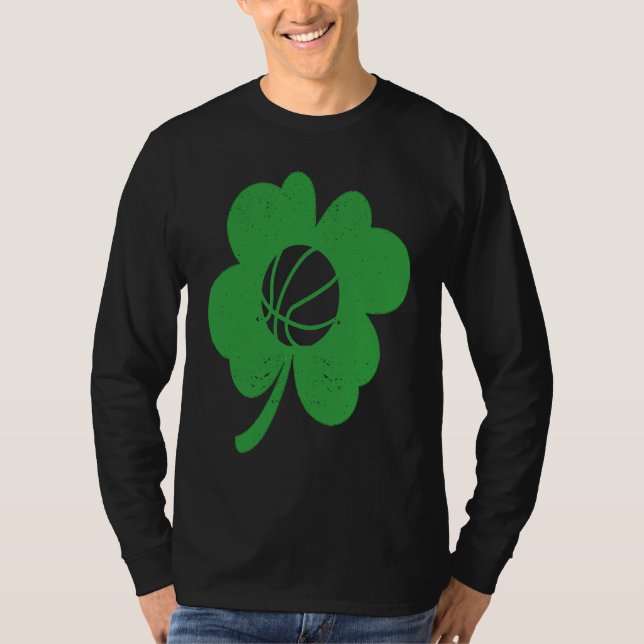 T-shirt Basketball Player Coach Shamrock St Patricks Day I (Devant)