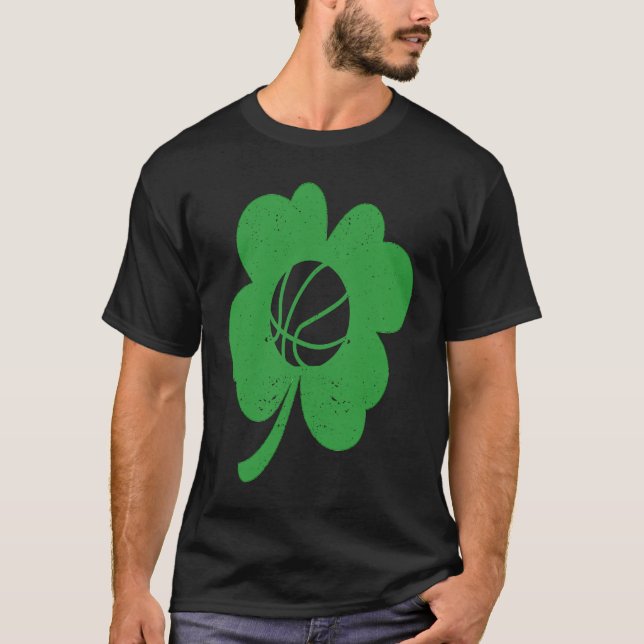 T-shirt Basketball Player Coach Shamrock St Patricks Day I (Devant)