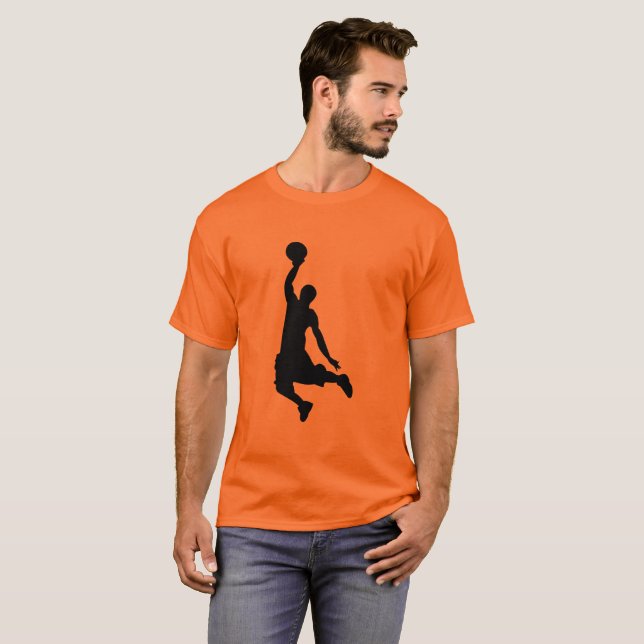 T-shirt Basketball Player Dunk Basketball Hoop Sports (Devant entier)