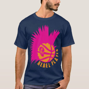 T-shirt basketball punk oreille logo rebel