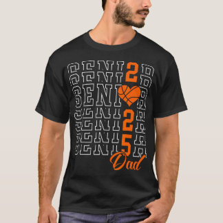 T-shirt Basketball Senior Papa Graduation Classe De 2025 S