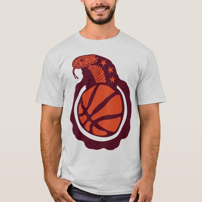 T-shirt basketball serpent cobra snake logo club Schlange  (Devant)