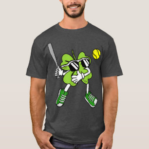 T-shirt Basketball Shamrock Lucky Clover Irish St Patrick'