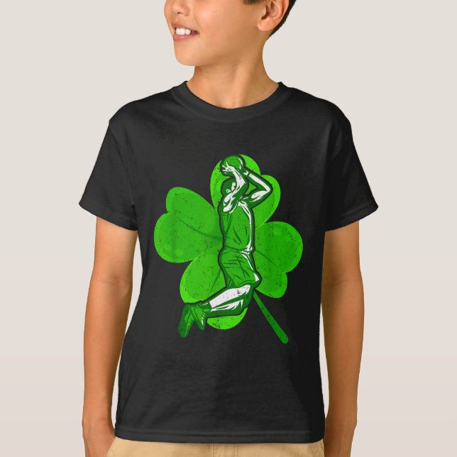 T-shirt Basketball Shamrock St Patrick's Day Srt Lover Boy (Devant)