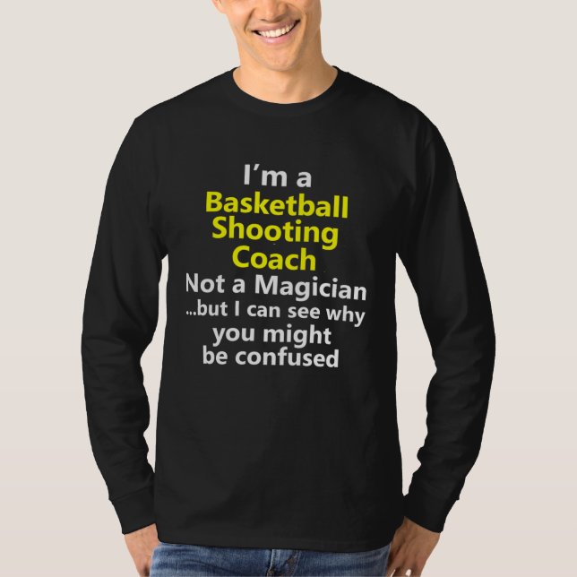 T-shirt Basketball Shooting Coach Trainer Jump Shot Shoote (Devant)