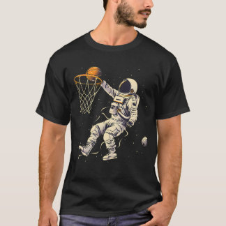 T-shirt Basketball Slam Dunk Astronaut Basketball Player D