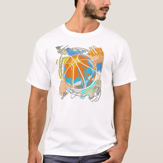 T-shirt Basketball Street Art (Devant)